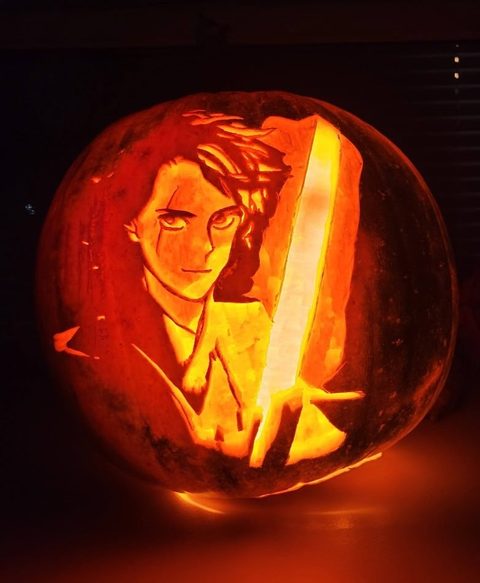 Anakin Skywalker pumpkin carving