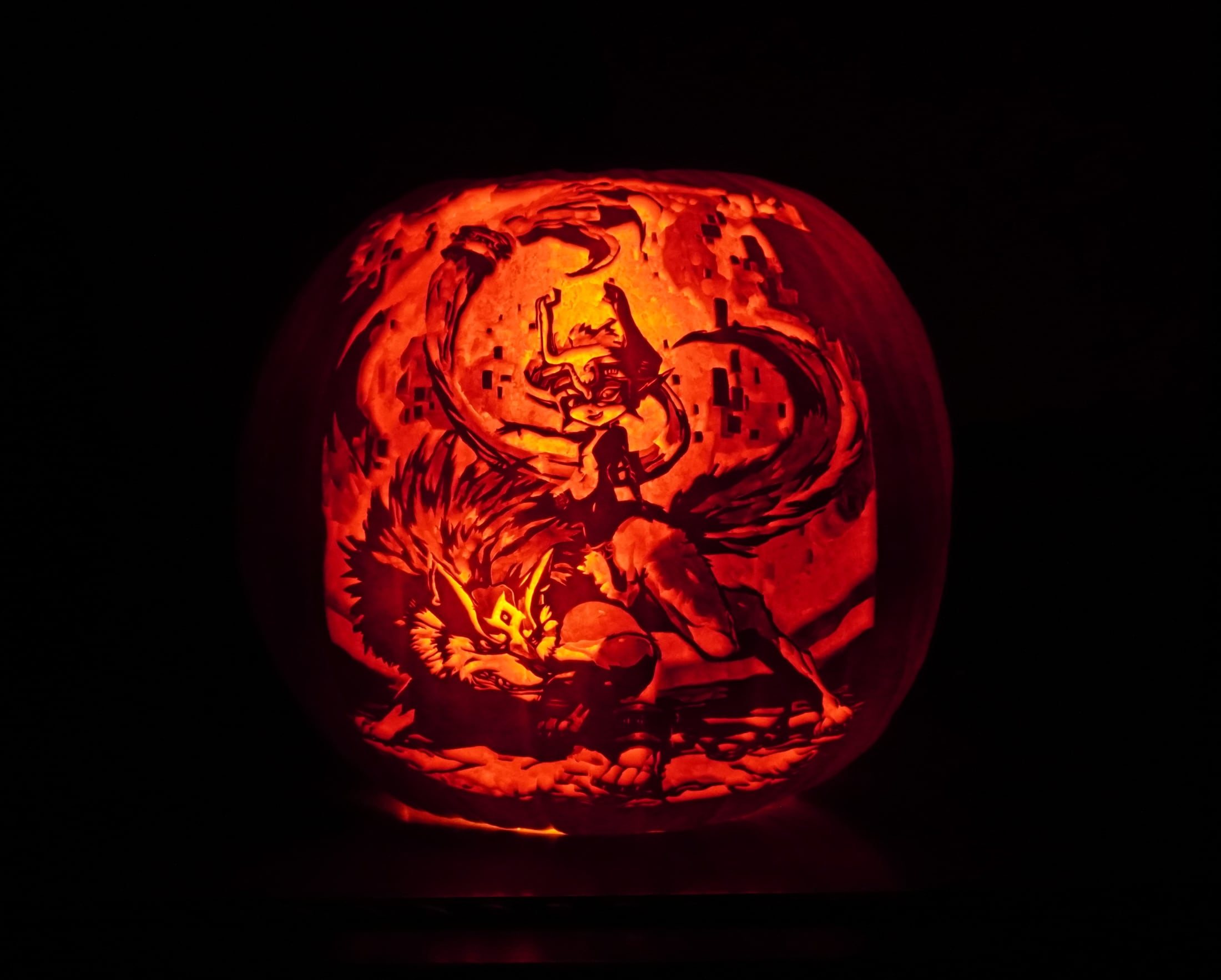 Into Twilight pumpkin carving