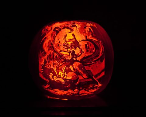 Into Twilight pumpkin carving