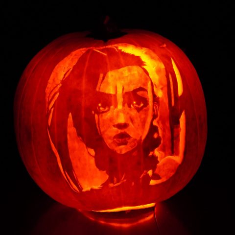 Jinx pumpkin carving
