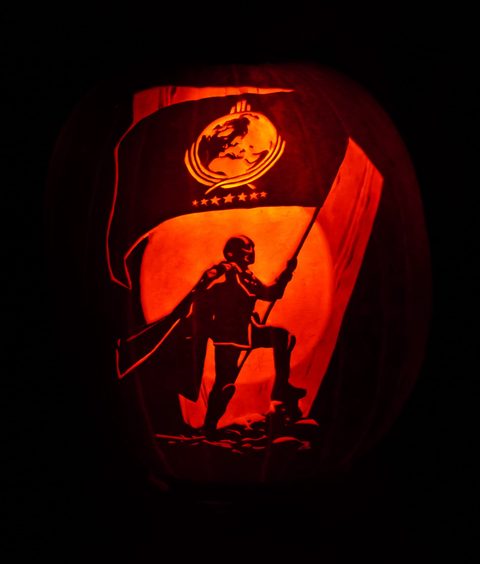 Liberty Day pumpkin carving
