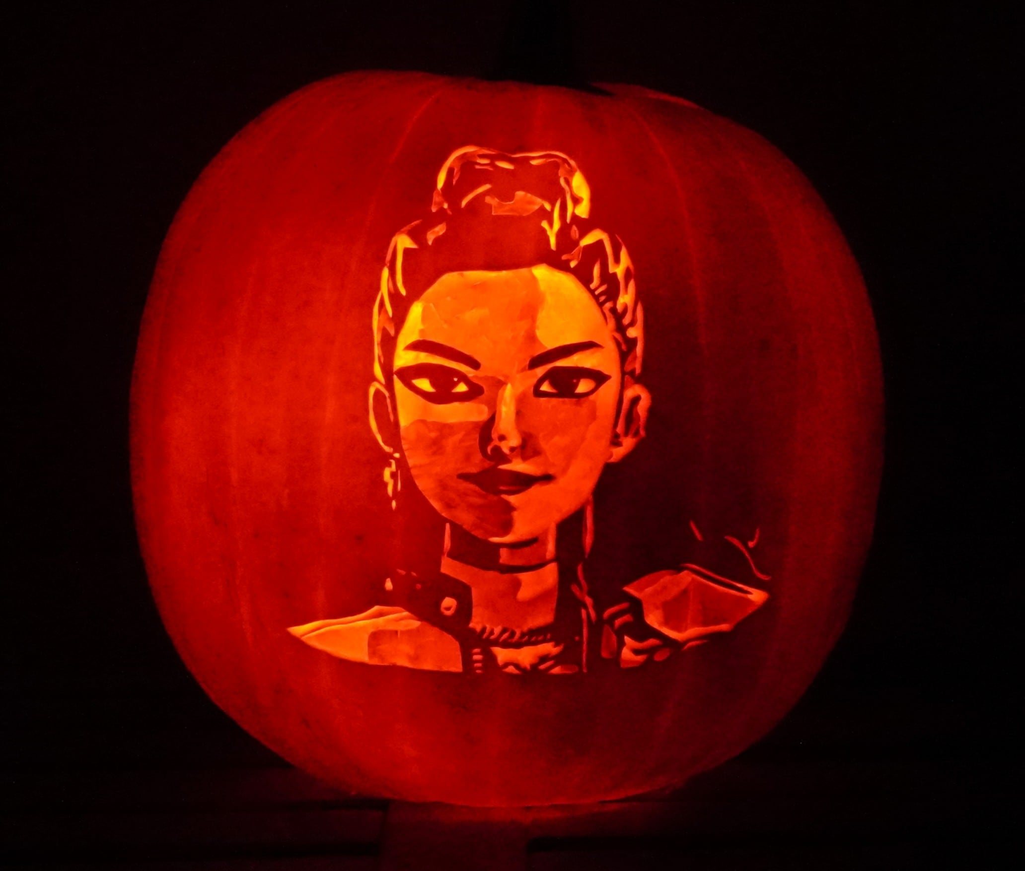 Rumi pumpkin carving