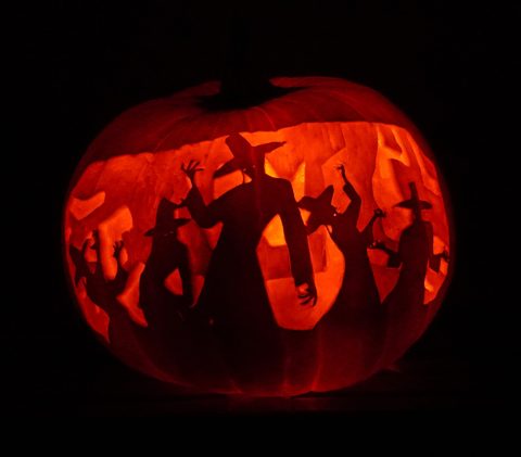 Your Idol pumpkin carving