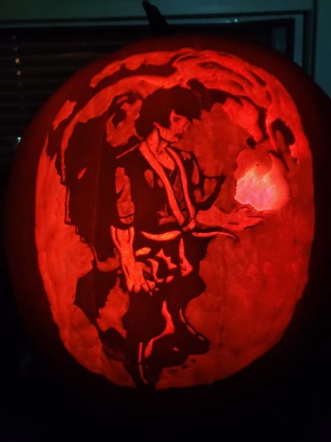 Zuko pumpkin carving